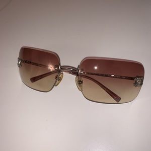 Chanel vintage rimless sunglasses